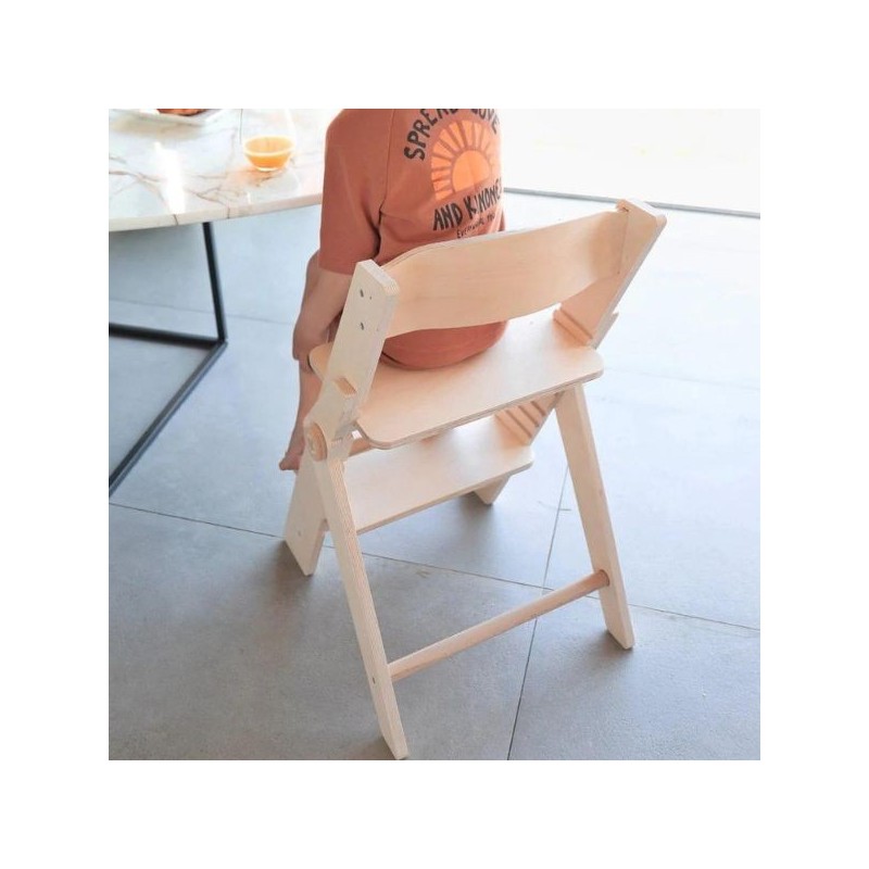 Silla de madera evolutiva infantil y plegable - Montessori Busykids