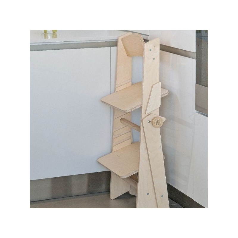 Silla de madera evolutiva infantil y plegable - Montessori Busykids