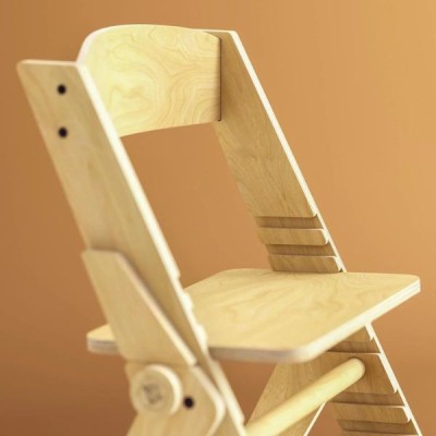 Silla de madera evolutiva infantil y plegable - Montessori Busykids