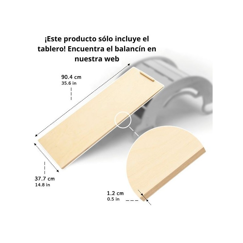 Tabla de doble cara de madera para balancín Pikler - juguete infantil Busykids