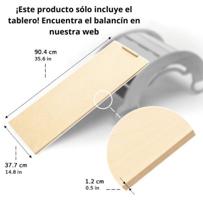 Tabla de doble cara de madera para balancín Pikler - juguete infantil Busykids