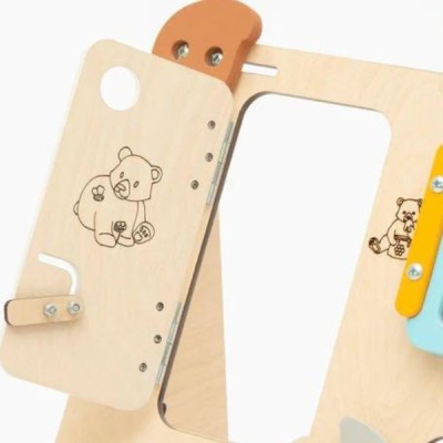 Tablero de actividades "pequeño osito" - de madera - juguete infantil y puzzle de pared Busykids