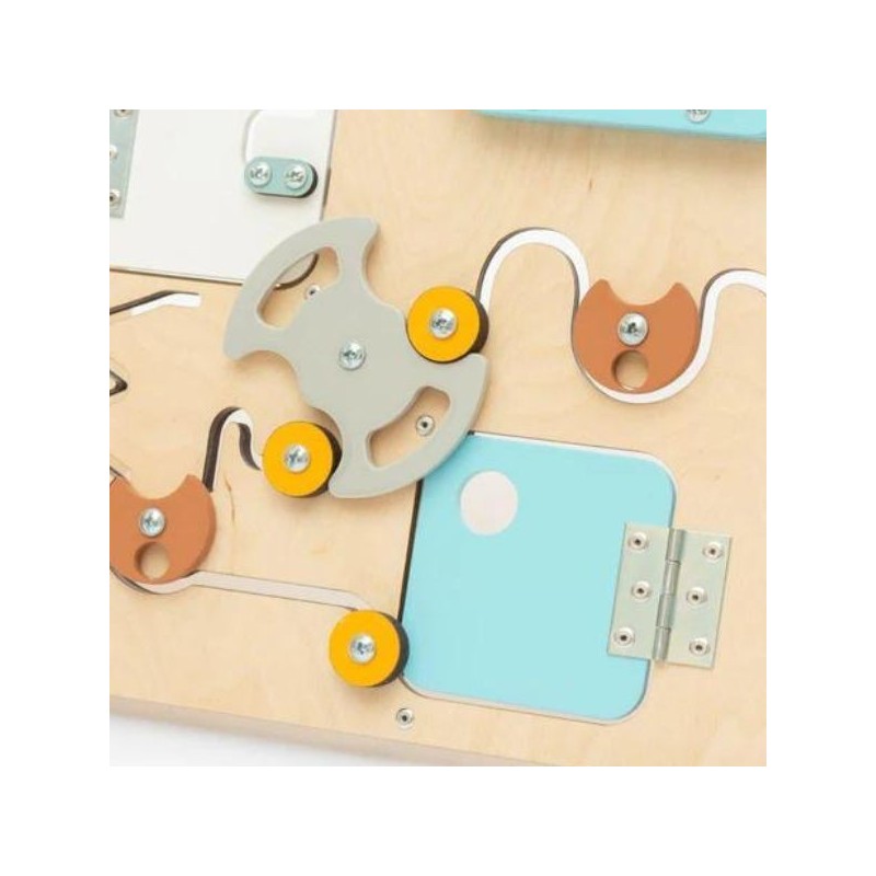 Tablero de actividades "pequeño osito" - de madera - juguete infantil y puzzle de pared Busykids