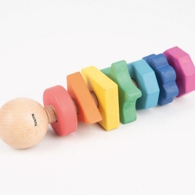 Twister de madera arcoiris con formas - Tickit Tickit