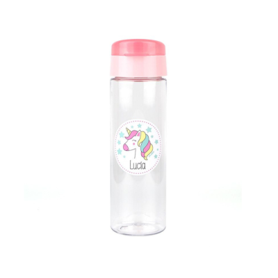 Botella Unicornio 600ml personalizada Mi Pipo