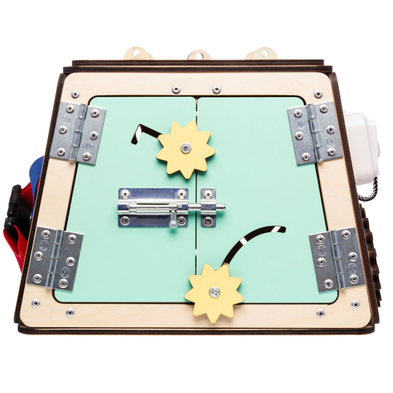 Cubo trapezoidal de actividades "Los Tesoros" - de madera infantil Busykids