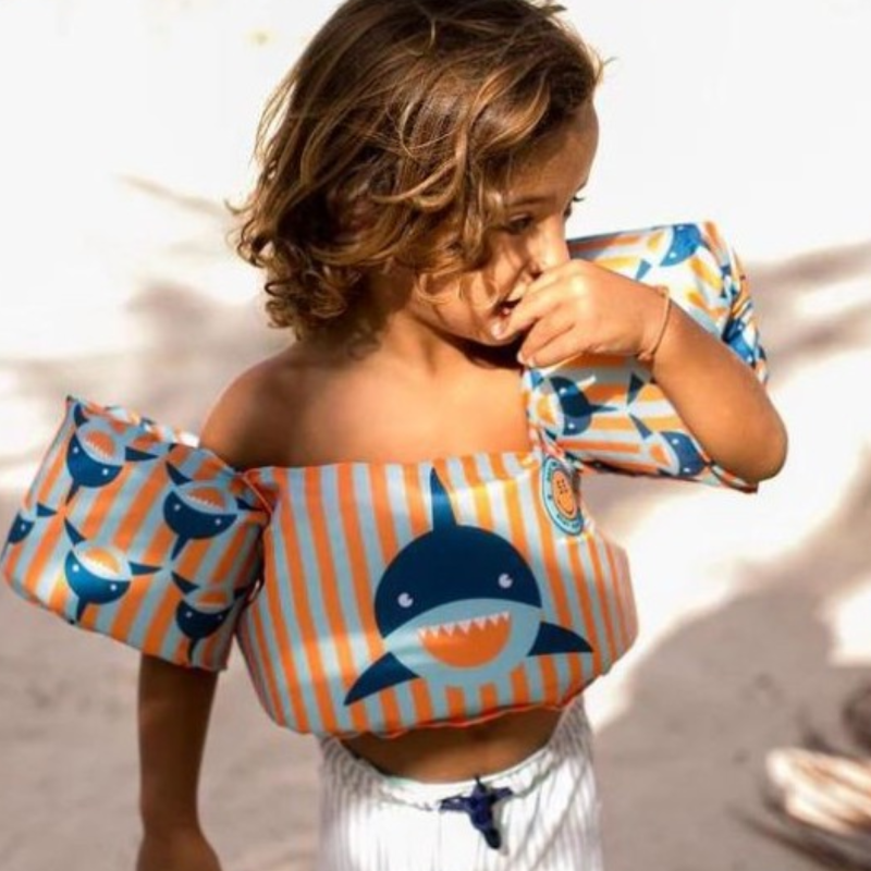 Flotador con Manguitos infantil 2 a 6 años Tiburón para playa o piscina Swim Essentials