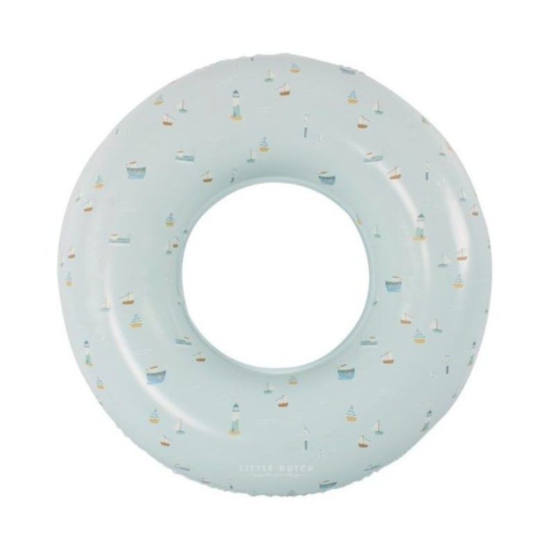 Flotador infantil redondo tipo donut azul Bahía de los marineros - Sailors Bay Little Dutch TocToys