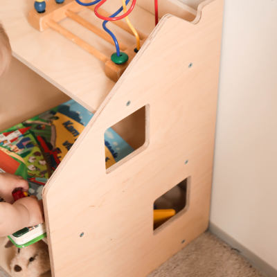 Estantería para juguetes de madera infantil Montessori Busykids