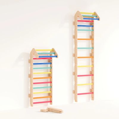 Espaldera infantil 2 en 1 Pared Sueca de madera Busykids