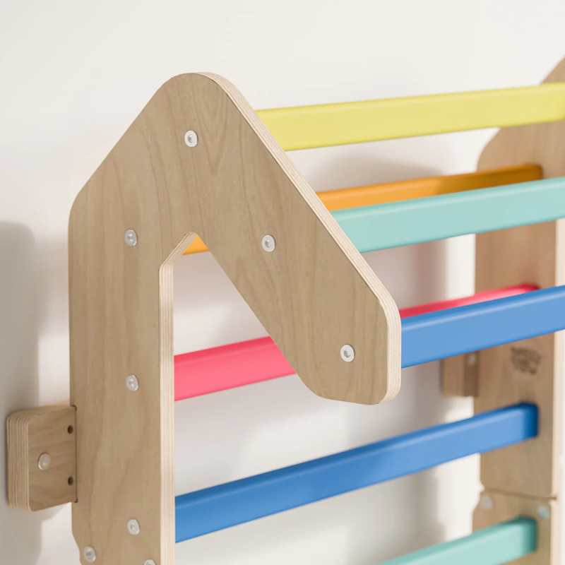 Espaldera infantil 2 en 1 Pared Sueca de madera Busykids