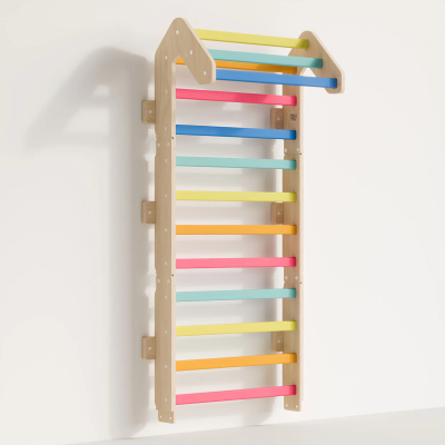 Espaldera infantil Mini Pared Sueca de madera hasta 141 cm Busykids