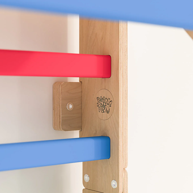 Espaldera infantil Mini Pared Sueca de madera hasta 141 cm Busykids