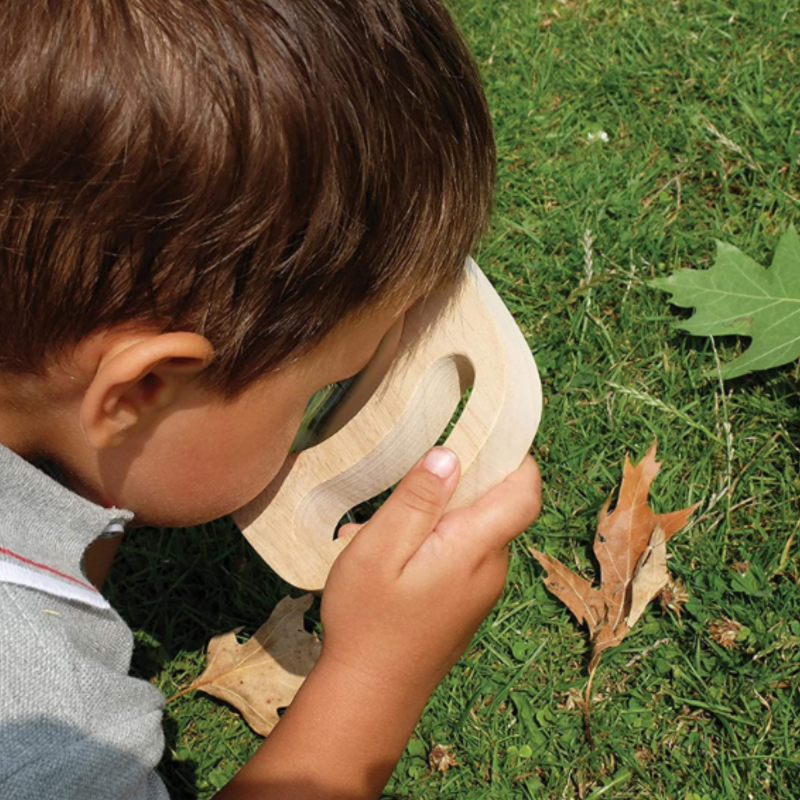 Lupa infantil de fácil agarre de madera - Tickit Labores Bella