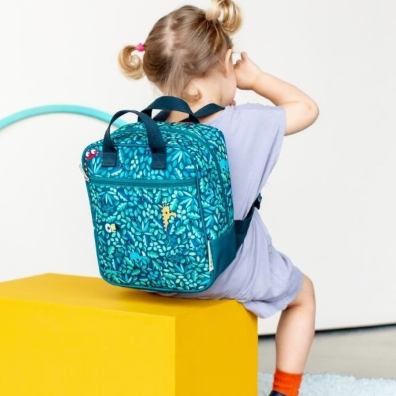 Mochila infantil Ecológica La Jungla de Lilliputiens para Niños Exploradores de guardería, jardilín y cole Lilliputiens