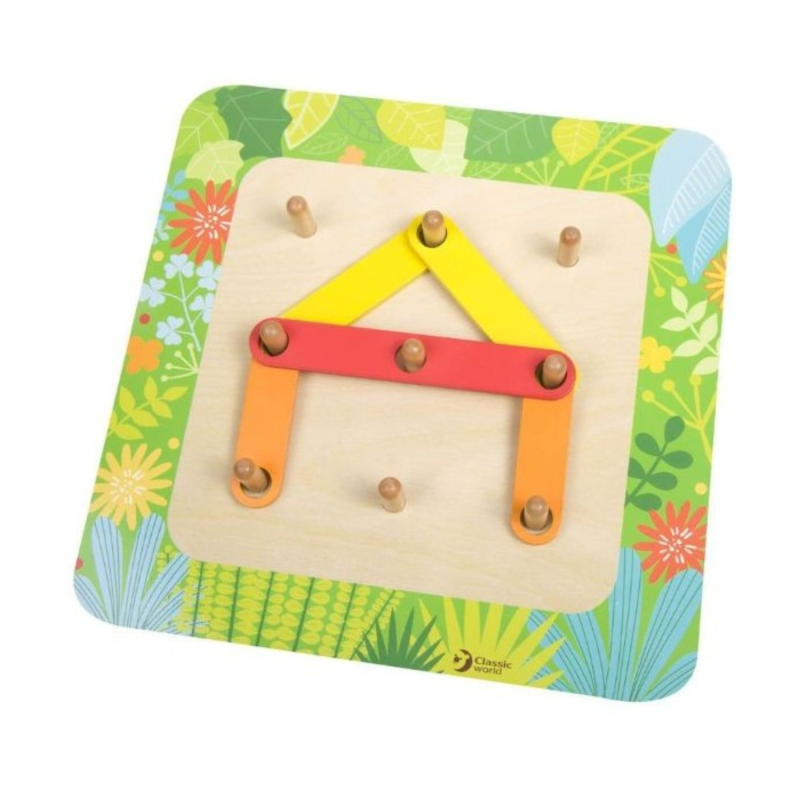 Puzzle de aprendizaje infantil - juguete de madera Labores Bella
