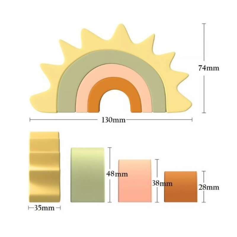 Sol suave de silicona - juego de construcción Labores Bella