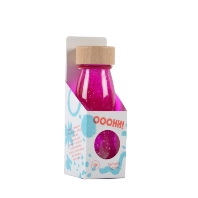 Botella Sensorial Flotante Rosa - Petit Boum Petit Boum