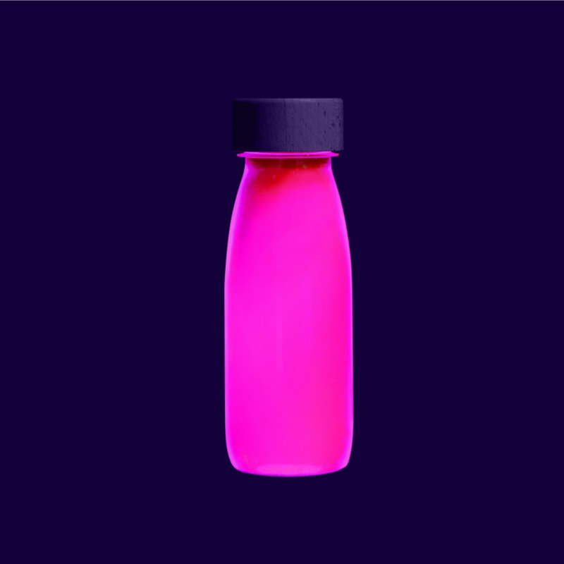 Botella Sensorial Fosforescente Rosa Petit Boum