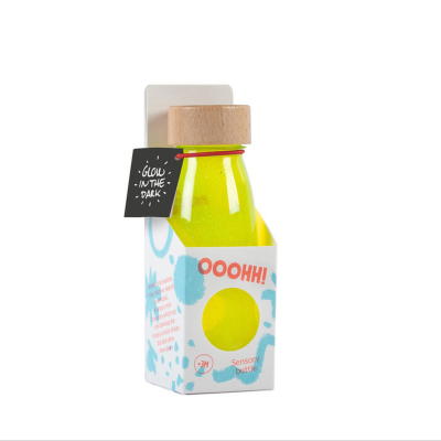 Botella Sensorial Fosforescente Amarilla - Petit Boum Petit Boum