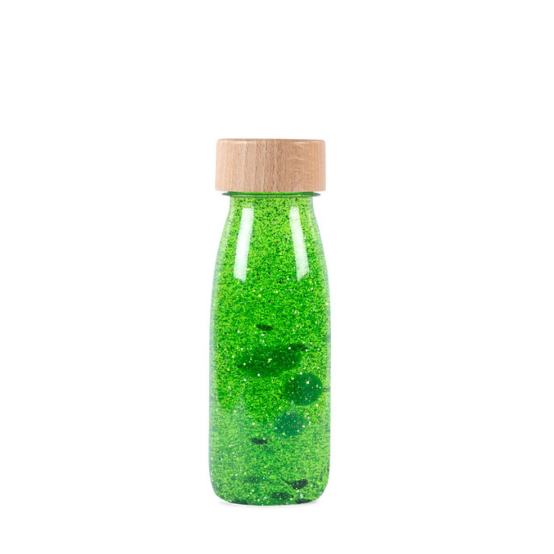 Botella Sensorial Flotante Verde - Petit Boum Petit Boum